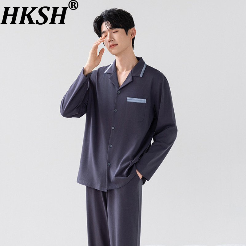Women And Men Fashion - HKSH 가을 겨울 남성용 긴팔 바지