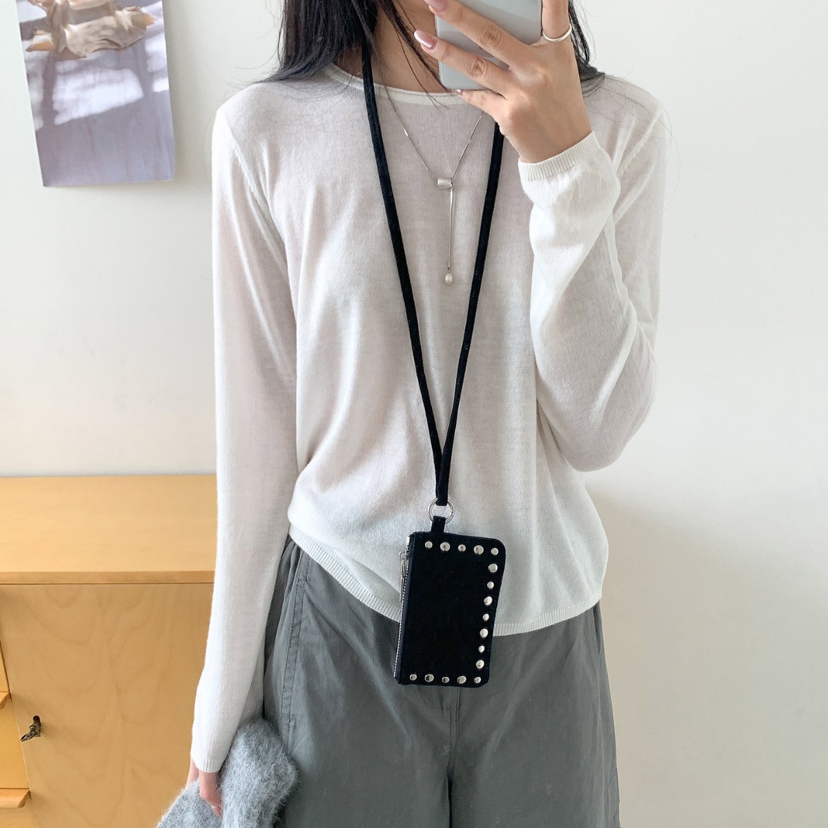 새로운 스터드 숄더백 미니 카드지갑 레오파드 동전 지갑 - Coin Purse Women 리뷰 및 가격