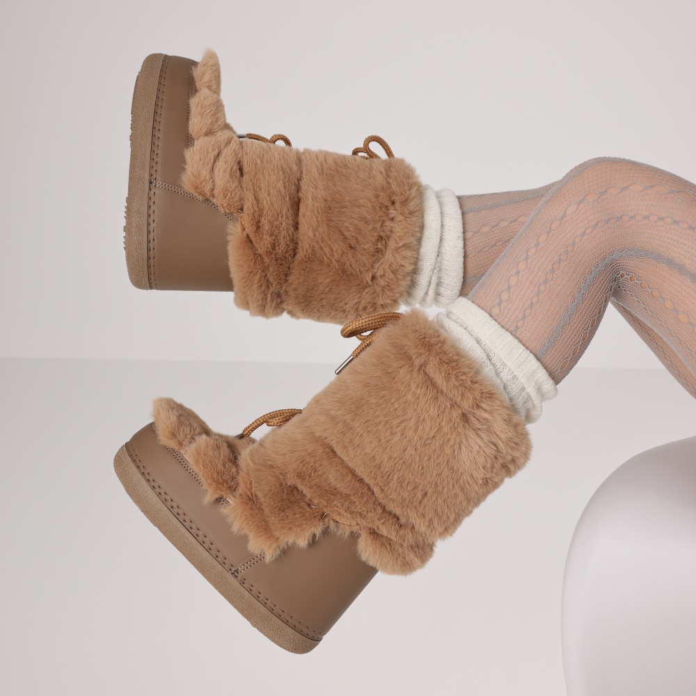 여성용 퍼 부츠, 라운드 토 플랫 슬립온 겨울 스노우  - Winter Fashion Women Boots 리뷰 및 가격