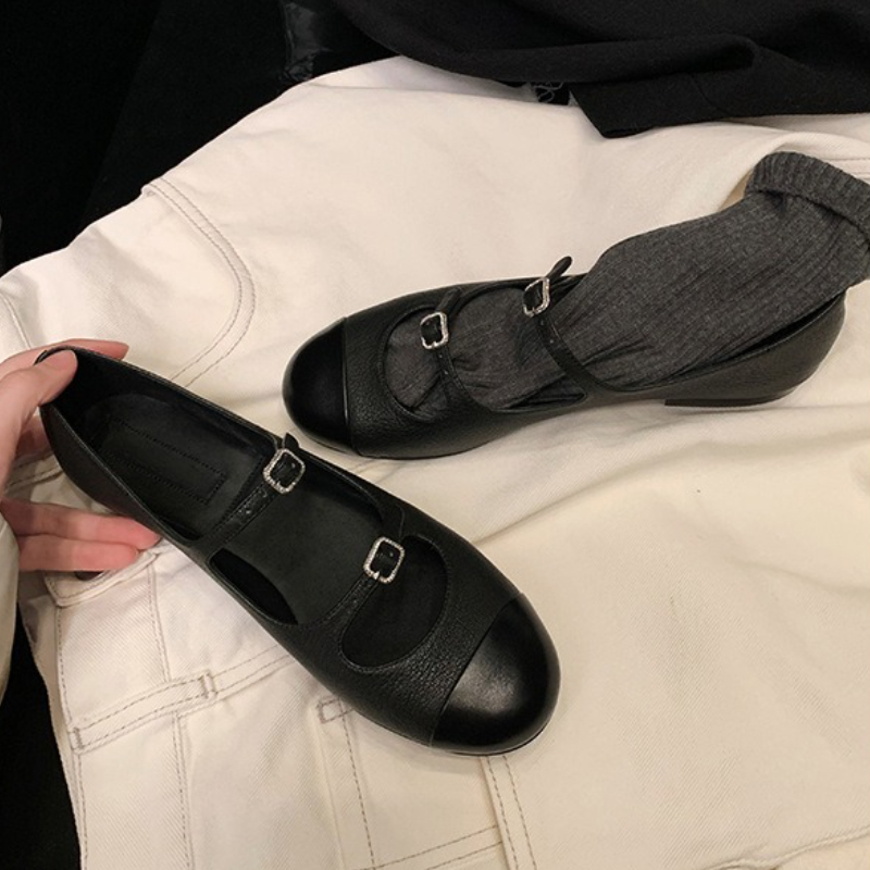 우아한 메리 제인 슈즈 여성 벨트 버클 믹스 컬러 얕은 - Women'S Fashion Belts 리뷰 및 가격