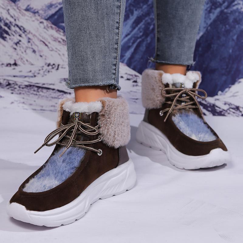 2025년 겨울 여성용 패션 인조 모피 레이스업 스노우 - Women'S Fashion Hiking Boots 리뷰 및 가격