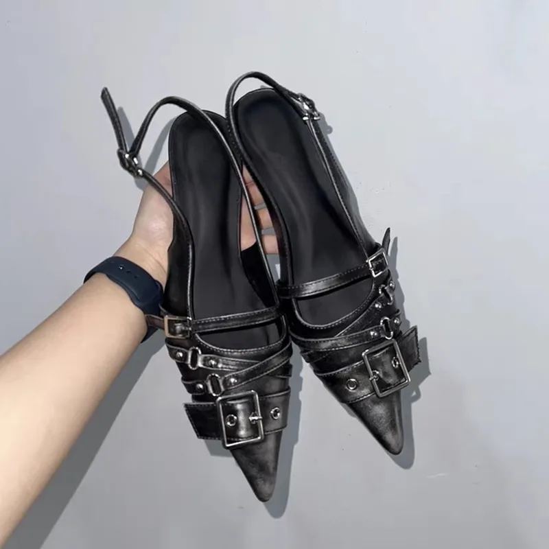 뾰족코 하이힐 여성용 벨트 버클 바오투 콜드 슬리퍼 2 - Women'S Fashion Belts 리뷰 및 가격