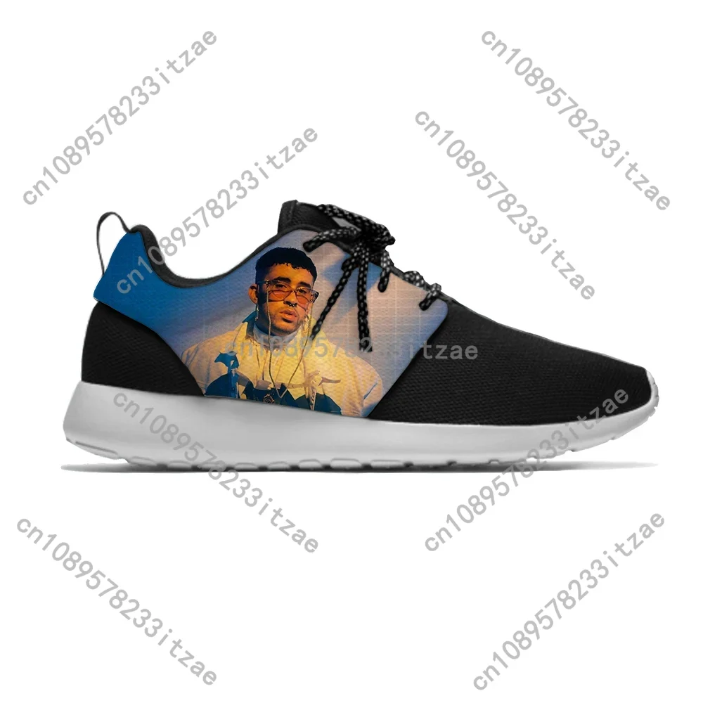 Bad Bunny 힙합 랩퍼 랩 음악 재미 있은 패션  - Women'S Fashion Running Shoes 리뷰 및 가격