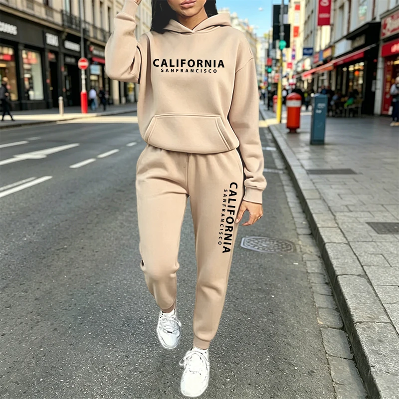 도시적인 캐주얼 패션 후드 조거 수트 가을 겨울 의상  - Women'S Fashion Suit 리뷰 및 가격