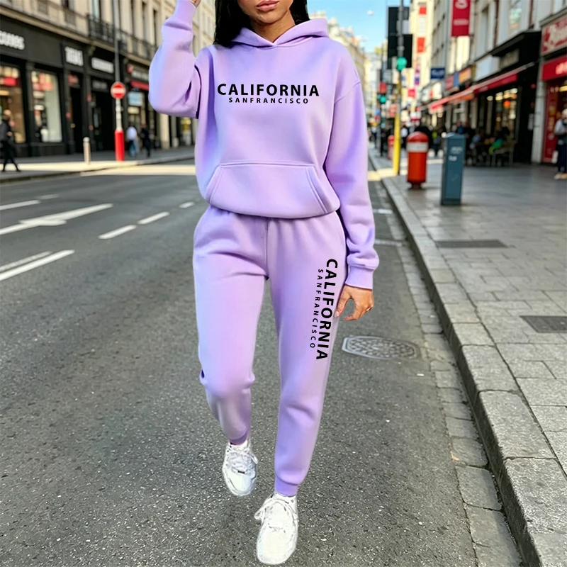 도시적인 캐주얼 패션 후드 조거 수트 가을 겨울 의상  - Women'S Fashion Suit 리뷰 및 가격
