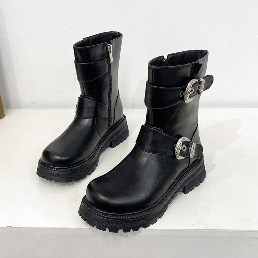 여성 패션과 발목 전투 부츠 둥근 머리 두꺼운 뒤꿈치  - Women'S Fashion Hiking Boots 리뷰 및 가격