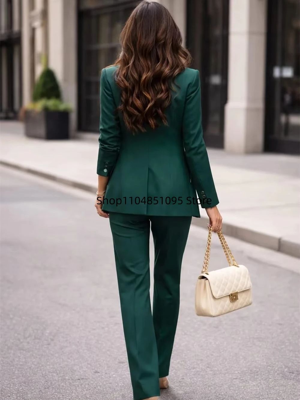 패션 봄 가을 정장 3피스 그린 의상 여성복 출퇴근복  - Women Fashion Vest 리뷰 및 가격