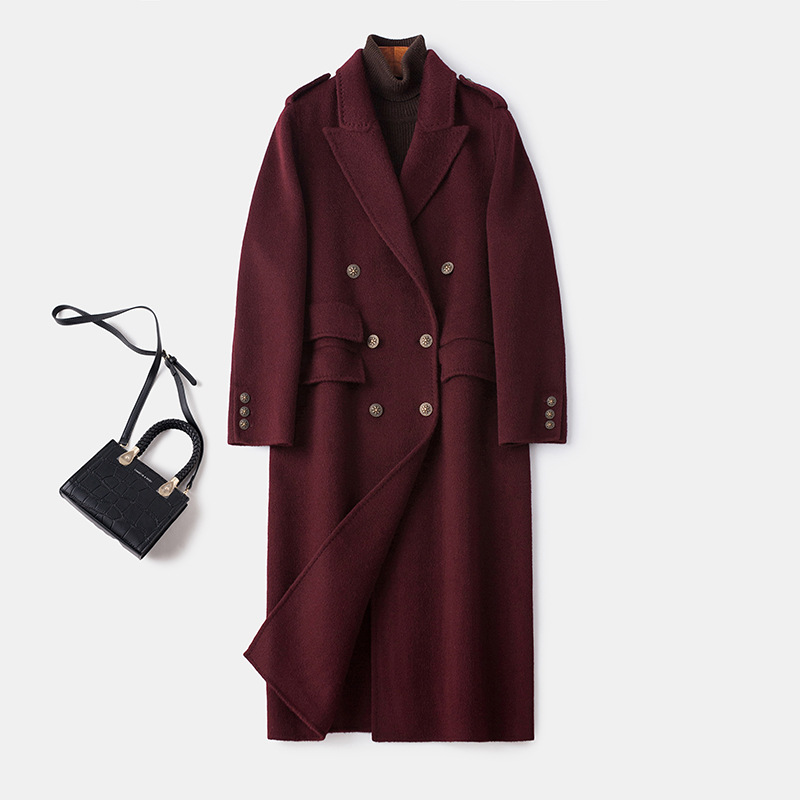 새로운 고품질 울 캐시미어 코트 여성 롱 패션 수트 울 - Women'S Fashion Suit 리뷰 및 가격