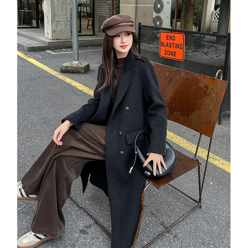 새로운 고품질 울 캐시미어 코트 여성 롱 패션 수트 울 - Women'S Fashion Suit 리뷰 및 가격
