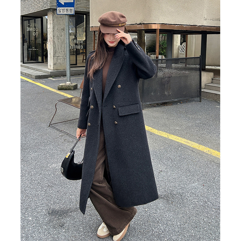 새로운 고품질 울 캐시미어 코트 여성 롱 패션 수트 울 - Women'S Fashion Suit 리뷰 및 가격