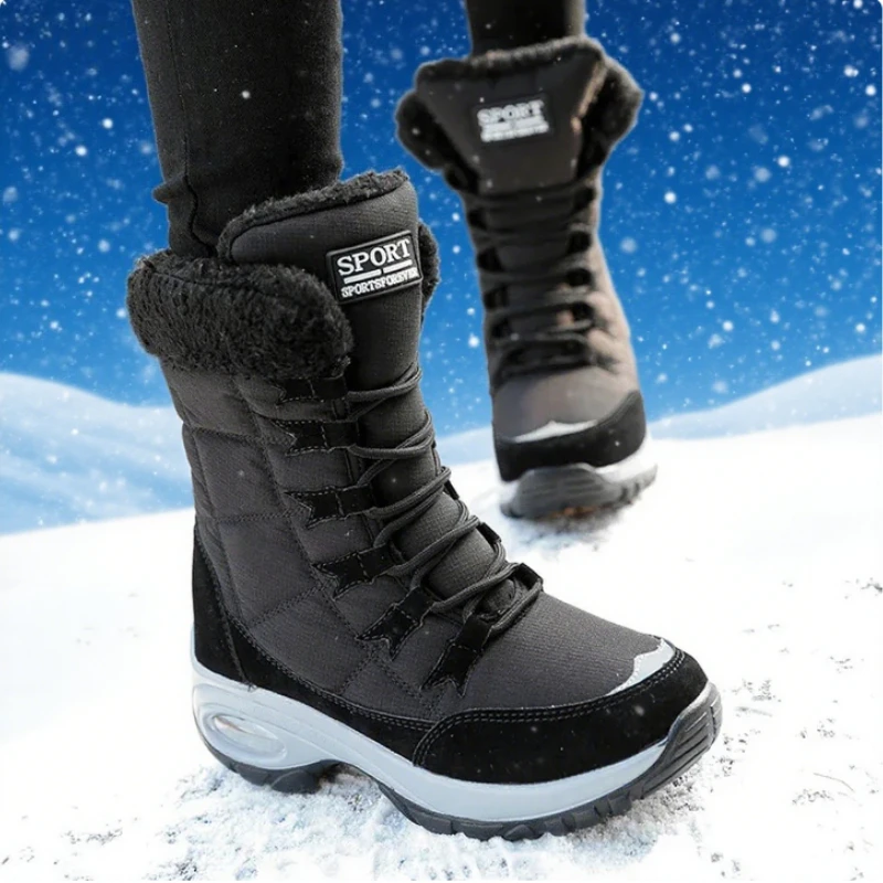 여성용 겨울 부츠 따뜻한 고품질 중간 길이 스노우 부츠 - Women'S Fashion Hiking Boots 리뷰 및 가격