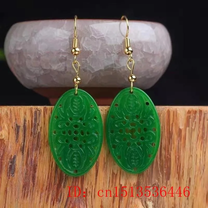 925 실버 천연 녹색 옥 중공 DIY 피닉스 귀걸이  - Women Fashion Jewellery 리뷰 및 가격
