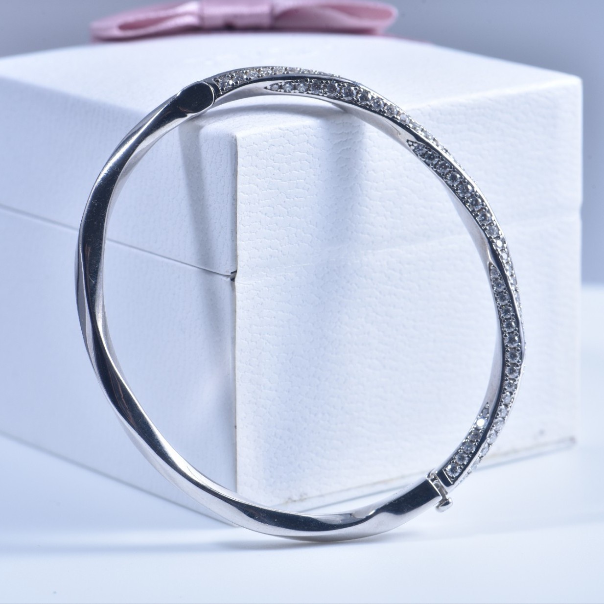 여성용 s925 스털링 실버 뱅글 반짝이는 커프 팔찌  - Women Fashion Jewellery 리뷰 및 가격