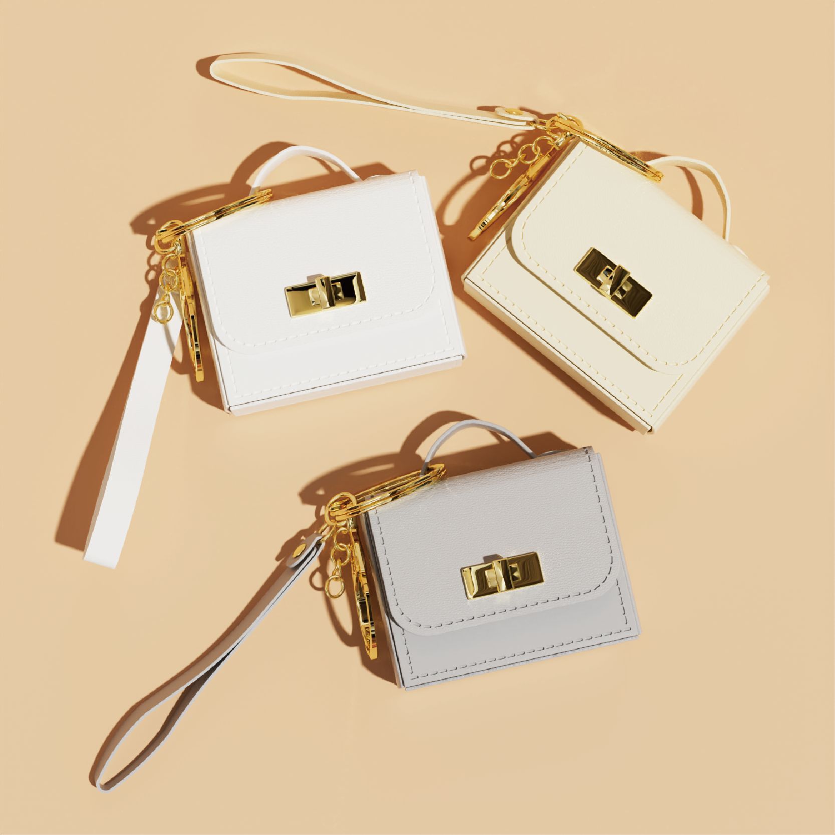여성용 미니 키체인 파우치 가죽 손잡이 스트랩 동전 지 - Women'S Ysl Fashion 리뷰 및 가격