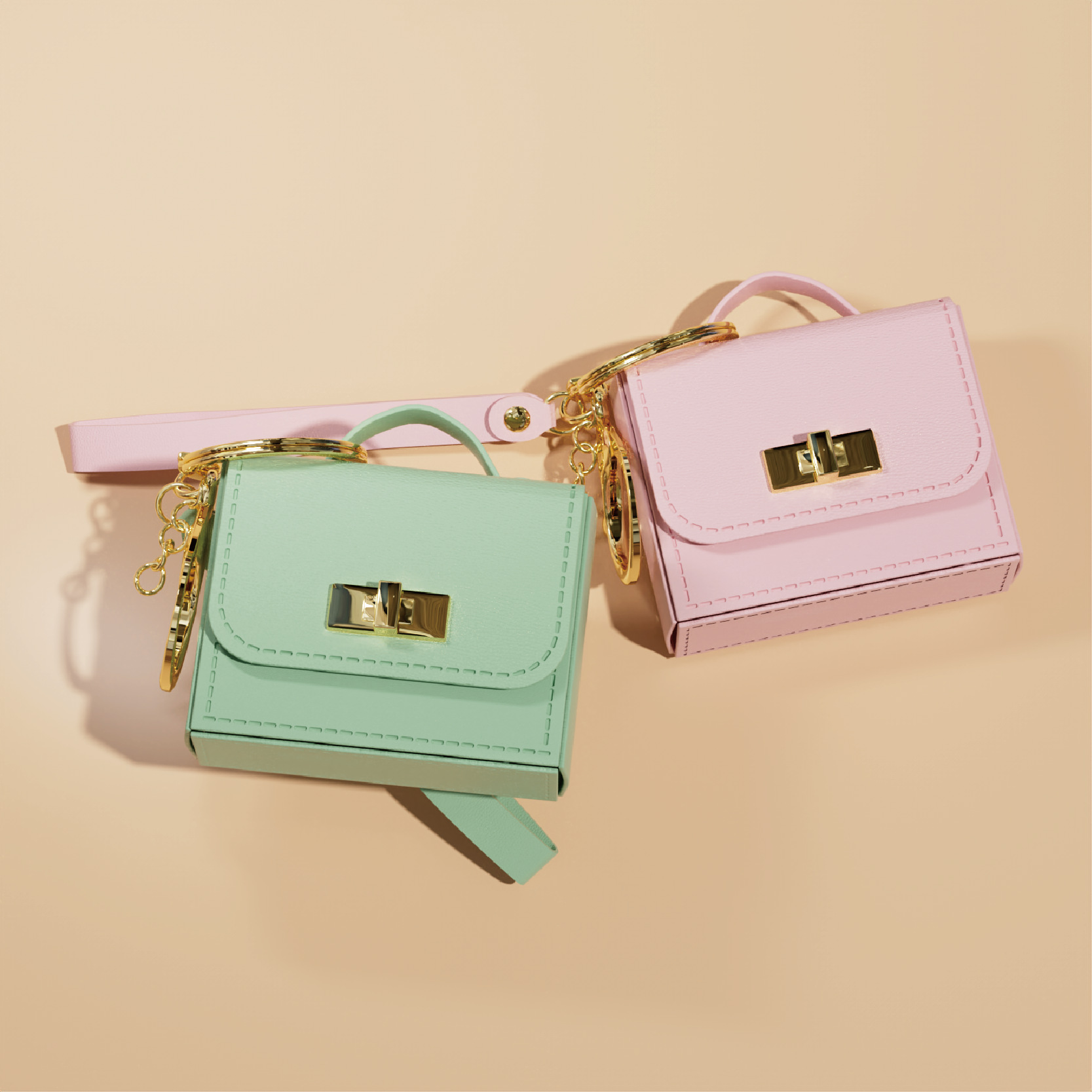 여성용 미니 키체인 파우치 가죽 손잡이 스트랩 동전 지 - Women'S Ysl Fashion 리뷰 및 가격