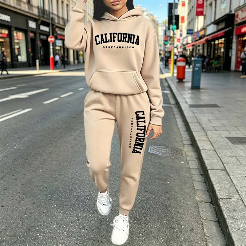 도시 캐주얼 패션 후드 조거 수트 가을 겨울 의상 20 - Women'S Fashion Suit 리뷰 및 가격