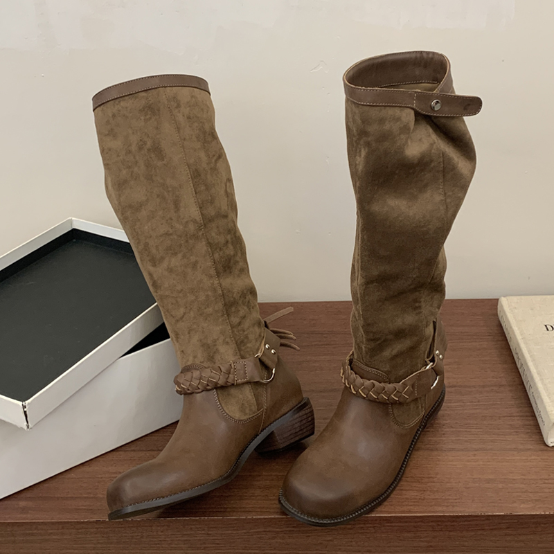 Eilyken 2027 가을 겨울 디자인 위브 벨트 버 - Winter Fashion Women Boots 리뷰 및 가격