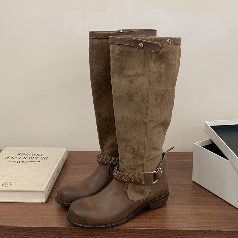 Eilyken 2027 가을 겨울 디자인 위브 벨트 버 - Winter Fashion Women Boots 리뷰 및 가격