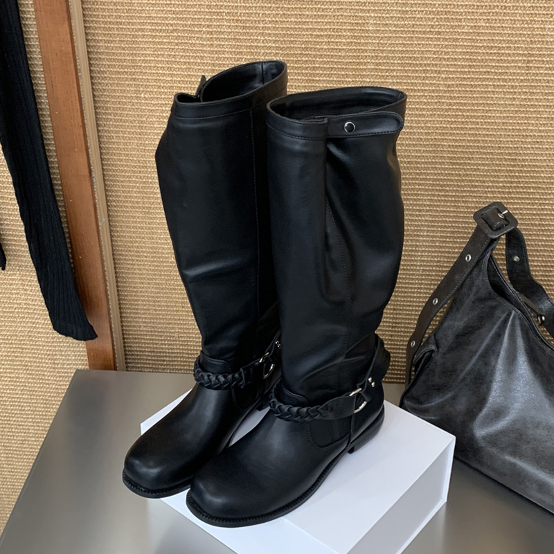 Eilyken 2027 가을 겨울 디자인 위브 벨트 버 - Winter Fashion Women Boots 리뷰 및 가격