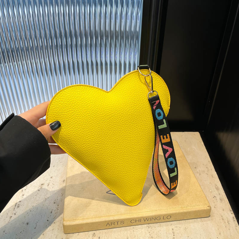 귀여운 하트 모양 동전 지갑 한국 패션 순수 컬러 PU - Coin Purse Women 리뷰 및 가격