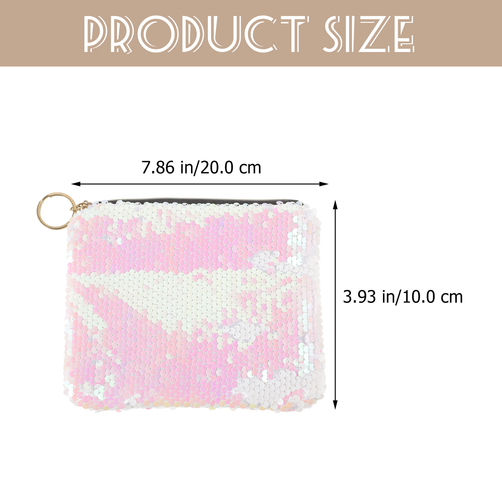 1pcs 여성을위한 스팽글 핑크 내구성 메이크업 파우치 - Coin Purse Women 리뷰 및 가격