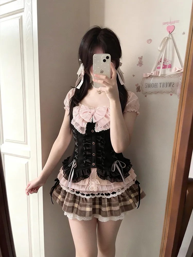 일본풍 달콤한 3종 세트 여성용 레이스 리본 블라우스  - Lace Trim Cami 리뷰 및 가격